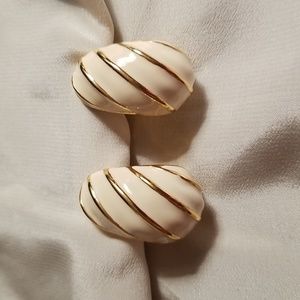 Kenneth Jay Lane Enamel Clip Earrings